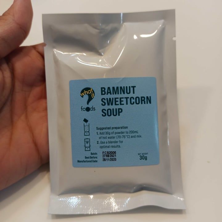 photo of WhatIF Foods BamNut Sweet Corn Soup (DISCONTINUED) shared by @omnisheep on  06 Jan 2021 - review