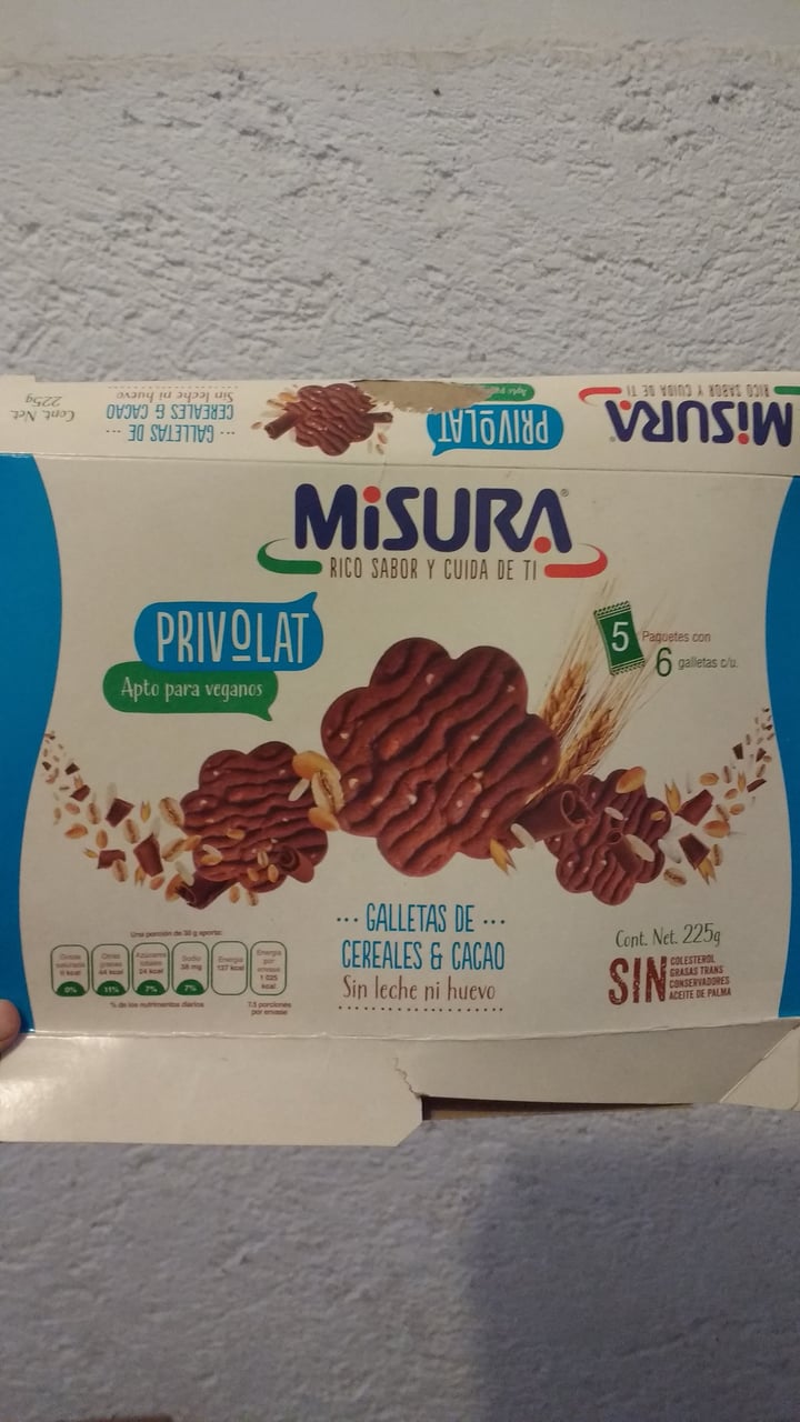 photo of Misura Galletas de Cereales y cacao - Privolat shared by @uvazombie on  17 Feb 2020 - review