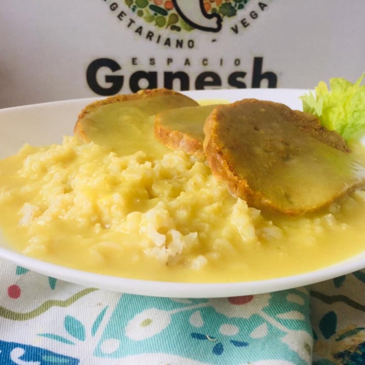 review photo of Espacio Ganesh Seitan con arroz a la mostaza shared by @candelaflores on 25 Feb 2021 - review