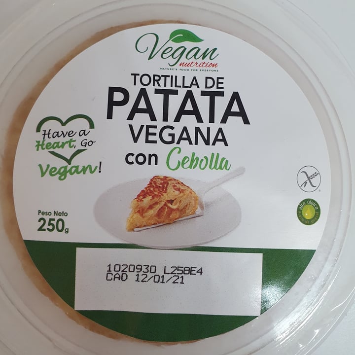review photo of Vegan Nutrition Tortilla de Patatas Vegana con Cebolla shared by @maitanesb on 02 Oct 2020 - review
