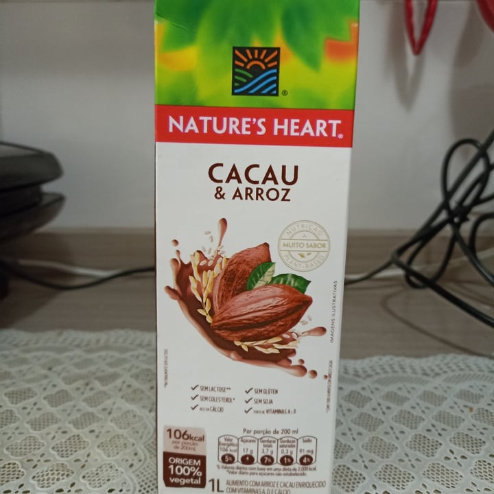 photo of Nature's Heart bebida de arroz e cacau shared by @mfatanes on  16 May 2022 - review