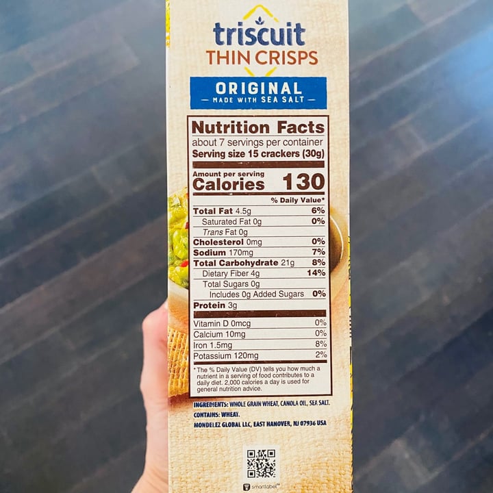 photo of Triscuit Thin Crisps Original Whole Wheat shared by @beckyyy on  16 Jul 2021 - review
