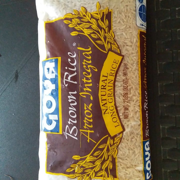 photo of Goya Arroz integral BROWN RICE shared by @natippolito on  09 Jan 2020 - review