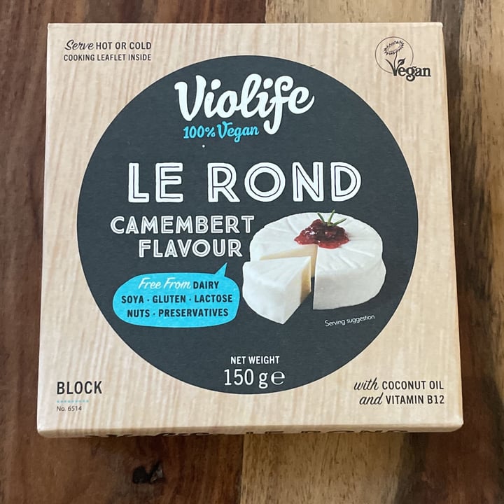 photo of Violife Le Rond Camembert flavour shared by @earthsoul on  15 Sep 2022 - review