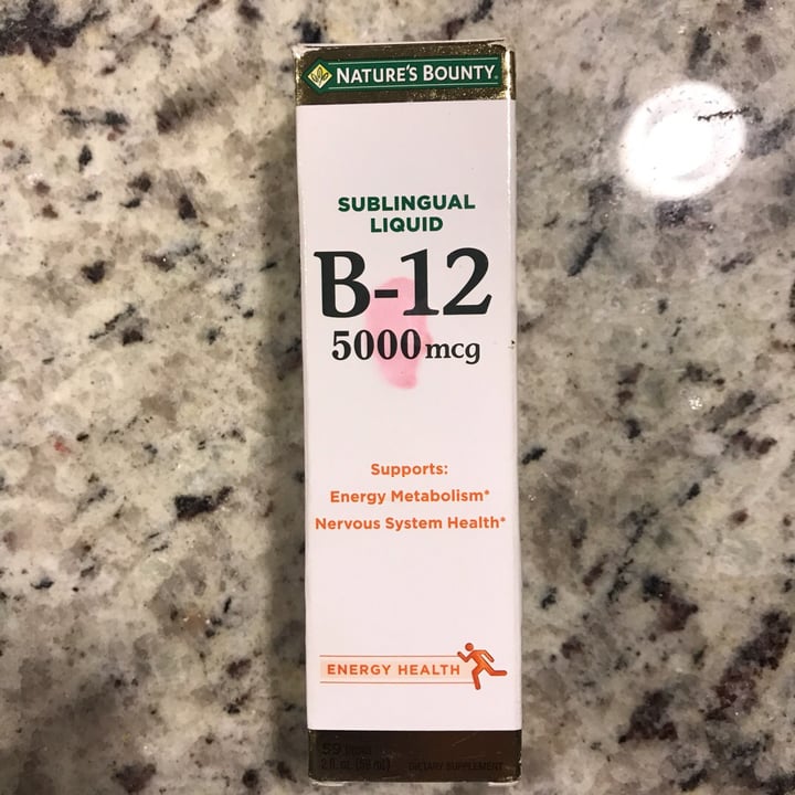 photo of Nature's Bounty B-12 Sublingual Liquid shared by @hkircher on  21 Jan 2020 - review