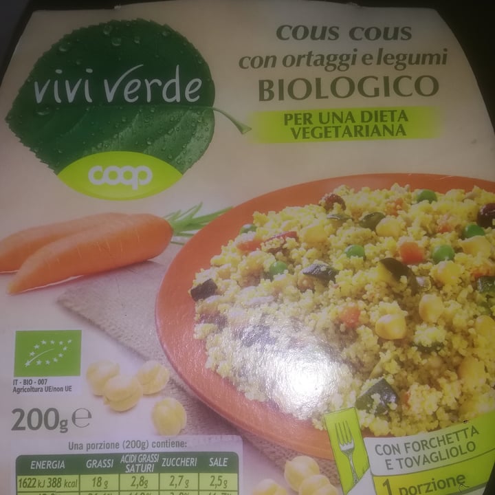 photo of Vivi Verde Coop Cous cous con ortaggi e legumi shared by @alexxxx on  01 Aug 2020 - review