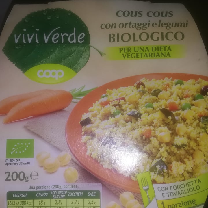 review photo of Vivi Verde Coop Cous cous con ortaggi e legumi shared by @alexxxx on 01 Aug 2020 - review
