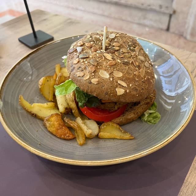 菜肴“Veggie burger”的照片