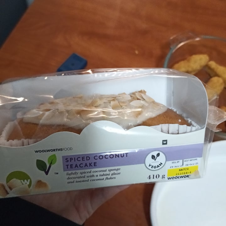 photo of Woolworths Food Spiced coconut teacake shared by @rainjasmine on  22 Oct 2021 - review