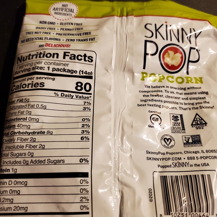 photo of Skinny Pop Skinny Pop Popcorn Organic shared by @findingnewways on  20 May 2022 - review