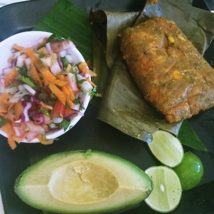 review photo of Taller Vegánico Tamal en hoja de plátano shared by @marovallecillos on 25 Oct 2022 - review