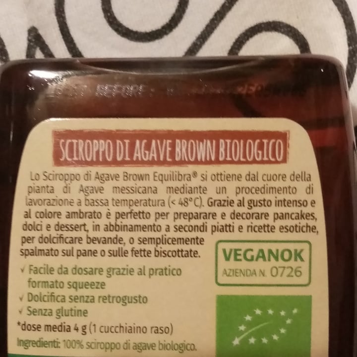 photo of Equilibra Sciroppo di Agave Brown shared by @valeveg75 on  06 Nov 2022 - review