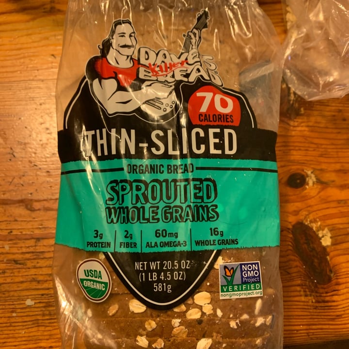 photo of Dave's Killer Bread Thin Sliced Sprouted Whole Grains shared by @unejanie on  06 Jan 2022 - review