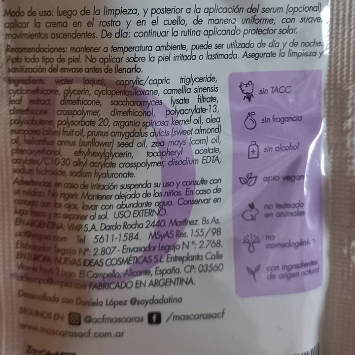 photo of acf by dadatina Defensa Am/pm Crema Facial shared by @valentinao on  05 Dec 2022 - review