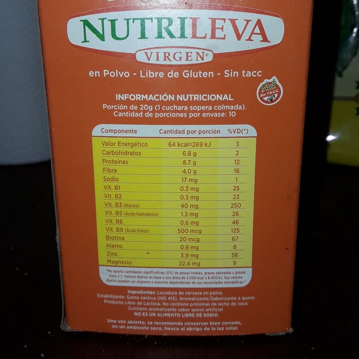 photo of Nutrileva Levadura de Cerveza sabor Queso shared by @evlacertae on  16 Aug 2021 - review