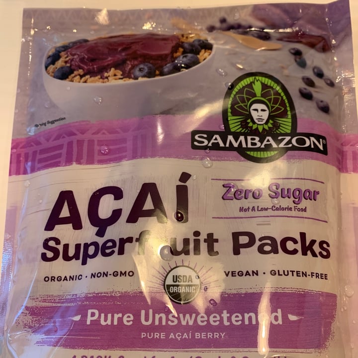 photo of Sambazon Unsweetened  Acai Berry Fruit Purée shared by @ltostocuoco on  13 Jun 2022 - review