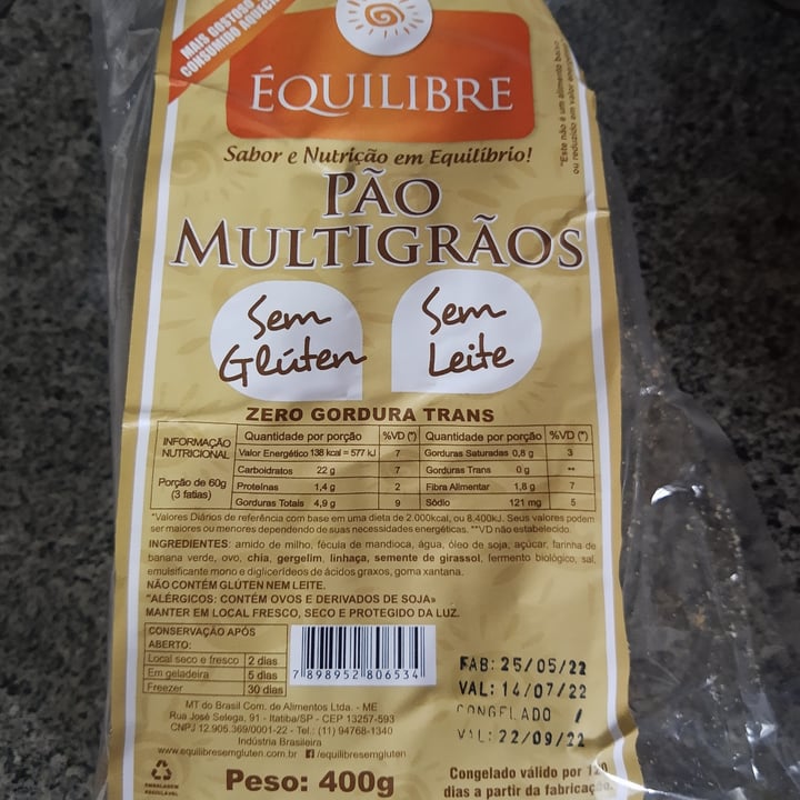 photo of Équilibre pão multigrãos shared by @mmbarata on  12 Jun 2022 - review