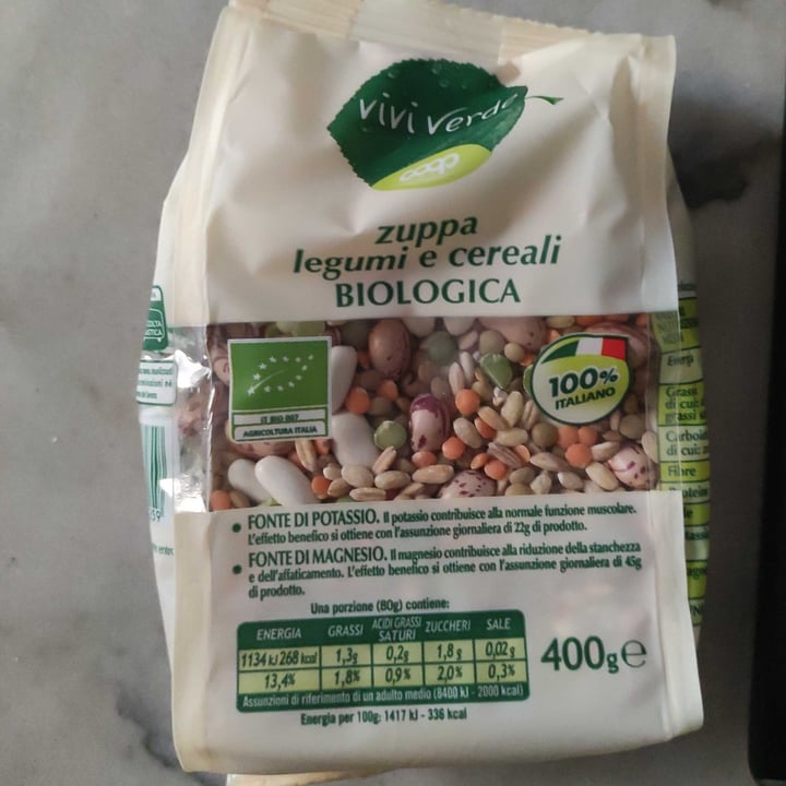 review photo of Vivi Verde Coop Zuppa legumi e cereali biologica shared by @martinaorl on 13 Apr 2022 - review
