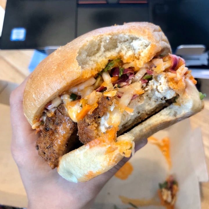 photo of MTHR Vegan Chicken Fried Tofu Sandwich shared by @kiraelizabeth on  16 Mar 2020 - review