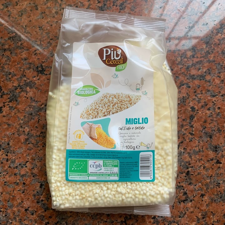 photo of Più  cereali bio Miglio Soffiato E Tostato shared by @chiaramarchetti on  03 Nov 2022 - review