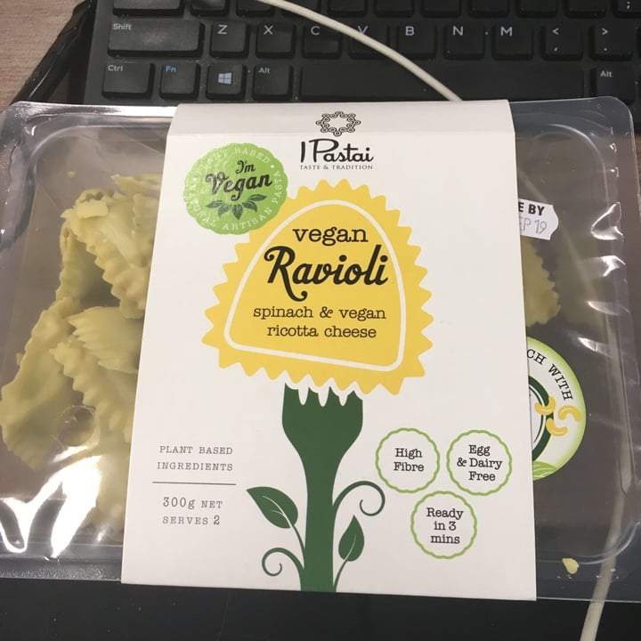 photo of Ipastai Vegan Spinach and Ricotta Ravioli shared by @blueloribird on  31 Jul 2019 - review