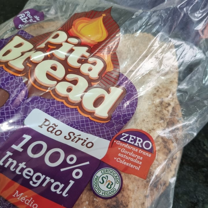 photo of Pita Bread 100% integral vegano Pão SÍRIO shared by @qwerty123 on  01 Jul 2022 - review