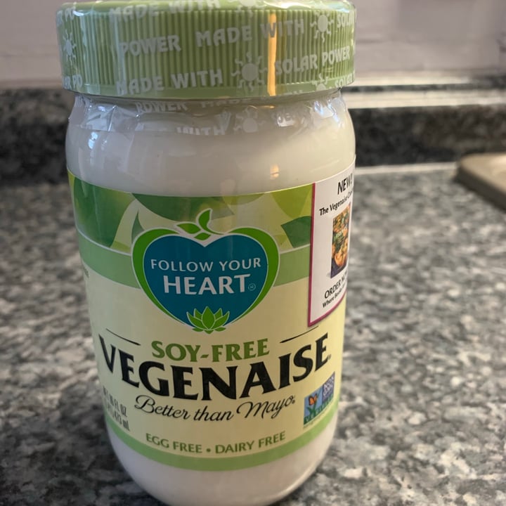 photo of Follow your Heart Soy-Free Vegenaise shared by @allhess on  03 Feb 2021 - review
