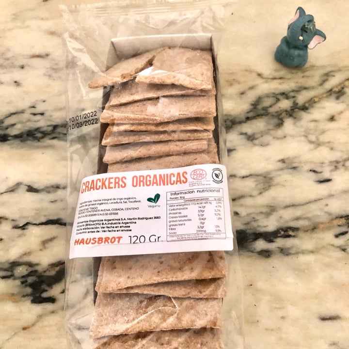 photo of Hausbrot Crackers Veganas shared by @lalis2010 on  24 Jan 2022 - review