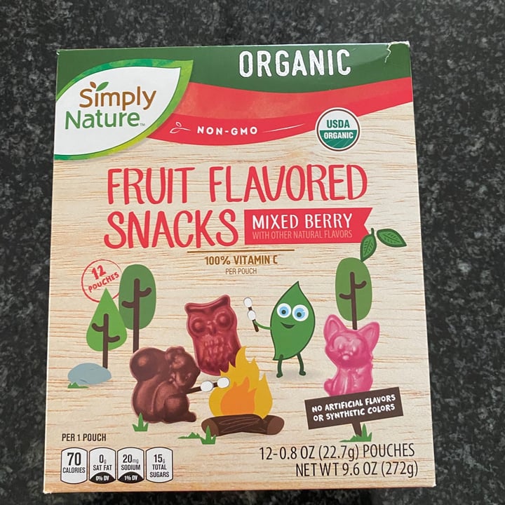 photo of Simply Nature Fruit Flavored Snacks Mixed Berry shared by @heavenorspace on  13 Jun 2020 - review