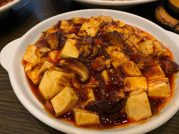 photo of North South East West Fusion Vegetarian Cuisine Mapo Tofu shared by @veggieinsingapore on  08 Dec 2019 - review