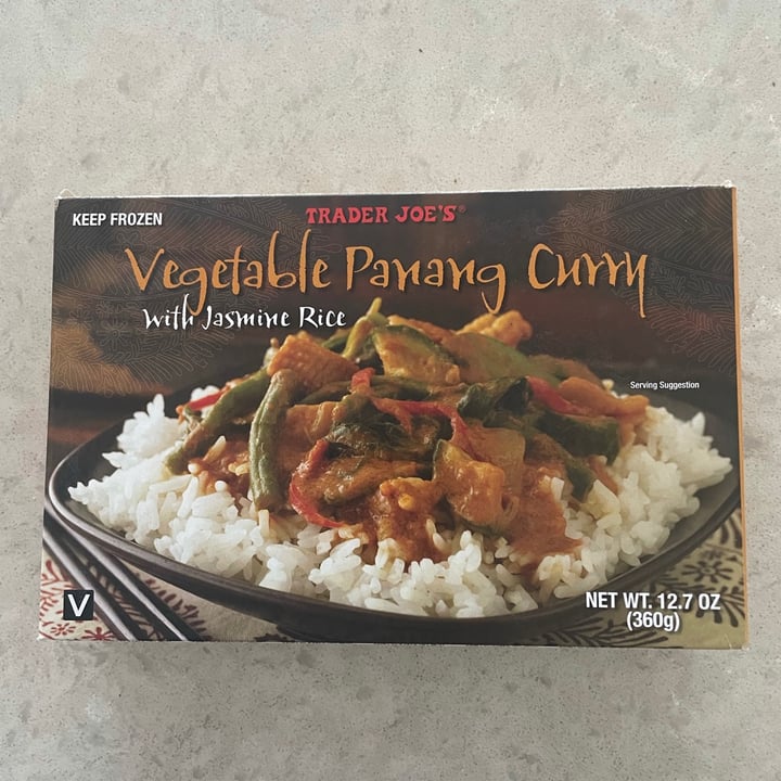 photo of Trader Joe's Vegetable Panang Curry with Jasmine Rice shared by @veg4n on  27 Jan 2021 - review