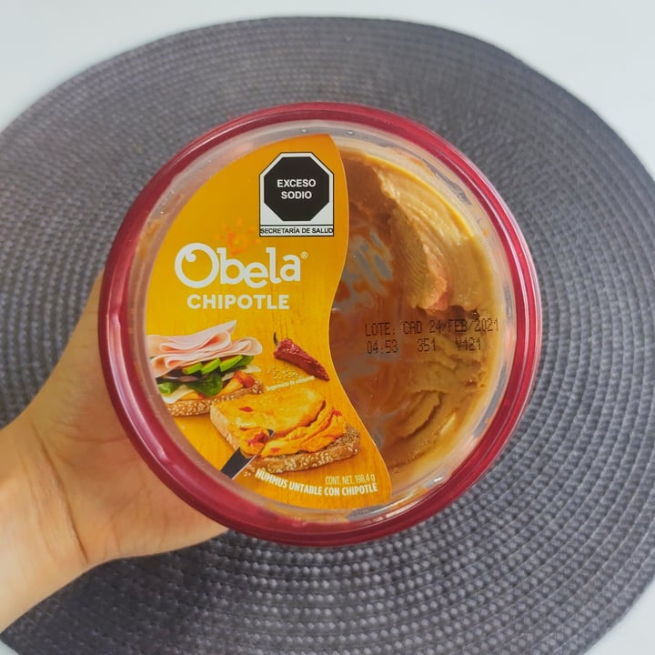 photo of Obela Hummus Chipotle shared by @nelly19 on  06 Feb 2021 - review