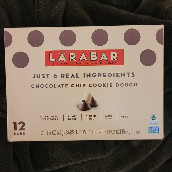 photo of Larabar Chocolate Chip Cookie Dough shared by @vegan04 on  30 Mar 2022 - review