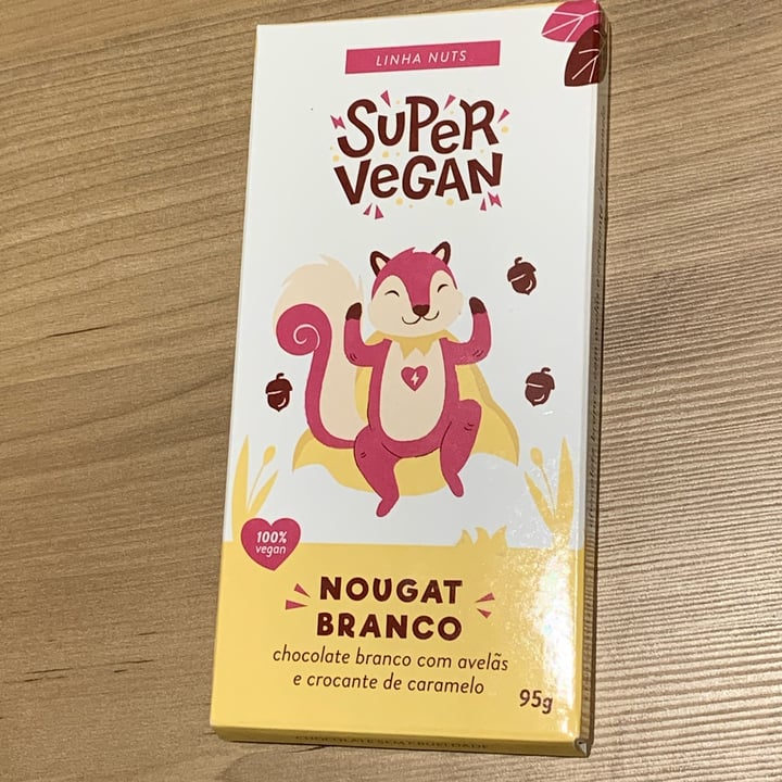photo of Super Vegan Chocolate Nougat Branco (95g) shared by @cr-vegan on  04 May 2022 - review