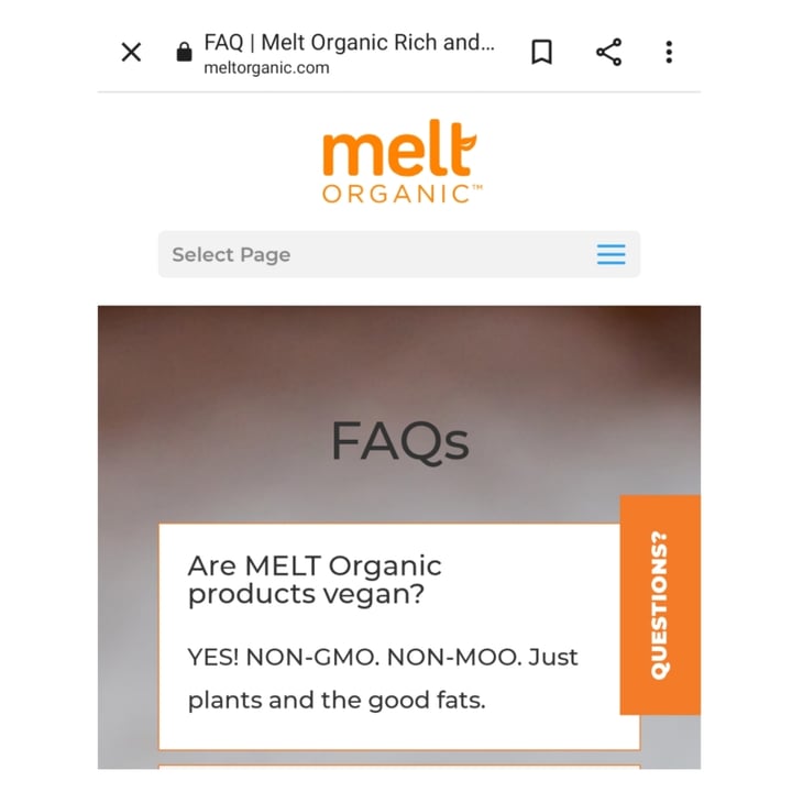 photo of Melt Organic butter made from plants shared by @veggieassassin on  30 Sep 2021 - review