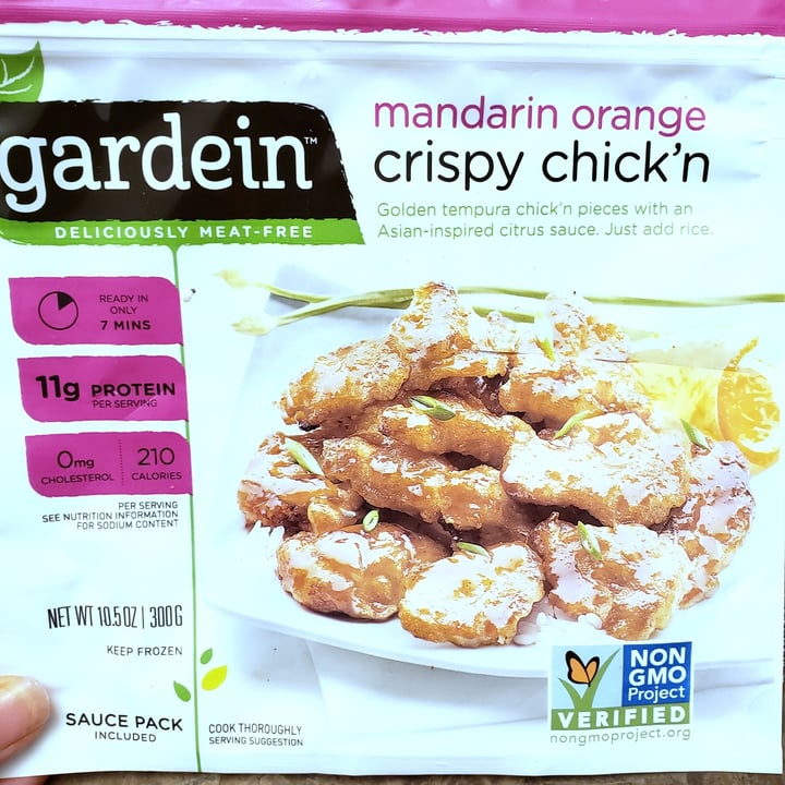 photo of Gardein Mandarin Orange Crispy Chick’n shared by @veganmeg on  01 Aug 2021 - review