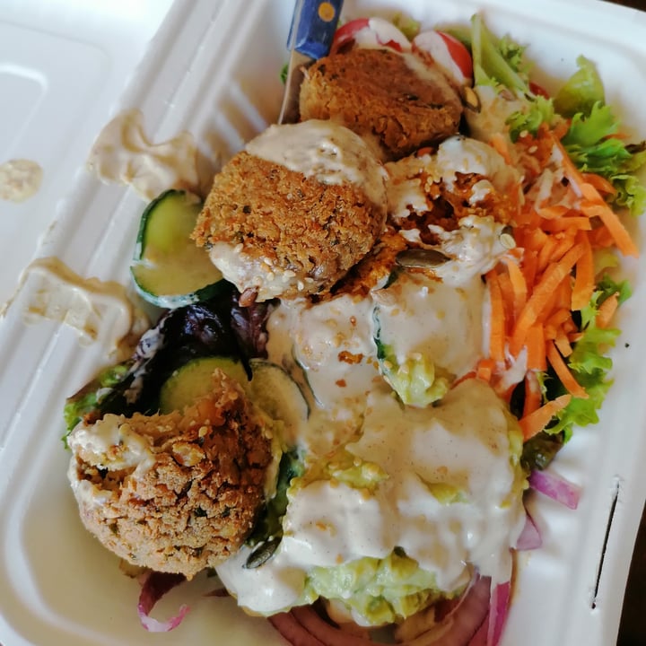 photo of Lexi's Healthy Eatery Falafel Bowl shared by @twohappyrescuemutts on  05 Apr 2021 - review