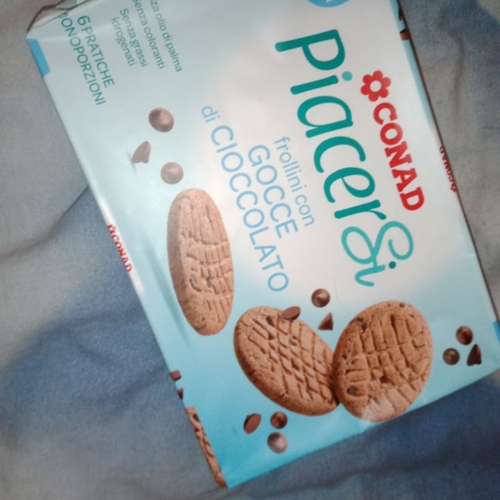 photo of Piacersi | Conad biscotti con gocce di cioccolato shared by @azzurra on  21 May 2022 - review