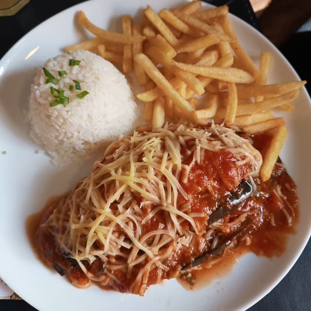 Photo of the dish “Berinjela à parmegiana”