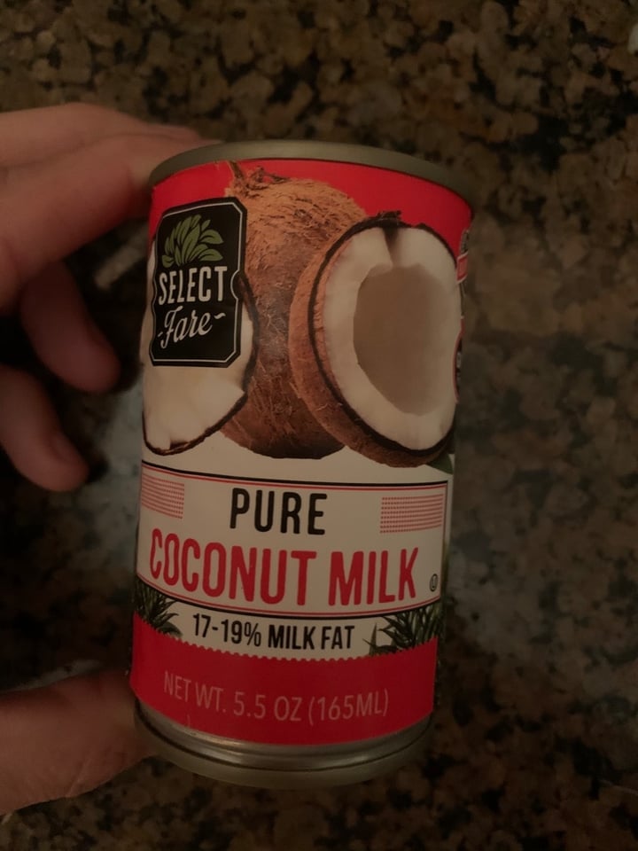 photo of Select fare  Select Fare Coconut Milk shared by @llamalover on  12 Nov 2019 - review