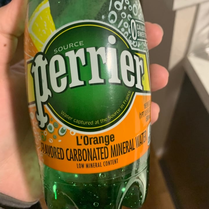 photo of Perrier Orange Sparkling Water shared by @elliejeanmcd on  16 Dec 2020 - review