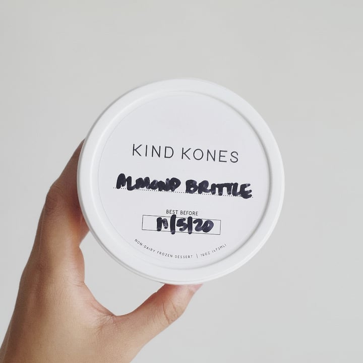 review photo of Kind Kones Almond Brittle Fudge Ice cream shared by @simhazel on 02 May 2020 - review