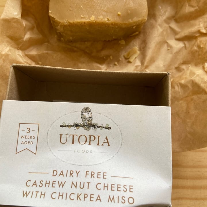 photo of Utopia Foods Aged Cashew Cheese shared by @vegan28 on  26 Apr 2020 - review