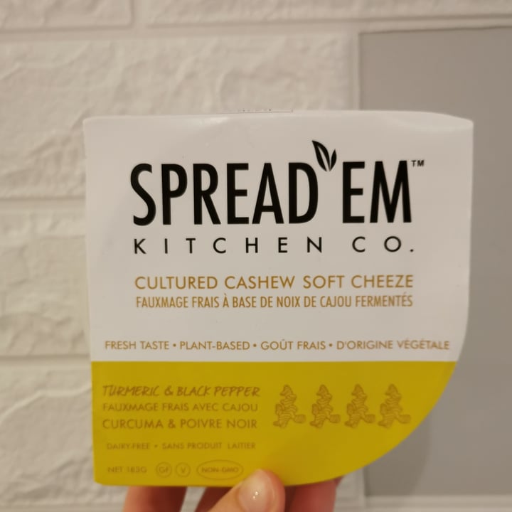 review photo of Spread'Em Kitchen Turmeric and Black Pepper Soft Cheeze shared by @michela16 on 28 Feb 2021 - review