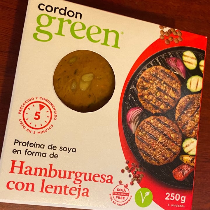 review photo of Cordon Green Hamburguesa De Lenteja shared by @andreaveggie on 07 Jul 2020 - review
