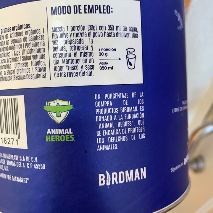 photo of Birdman Falcon Proteína Vegetal sabor Chai shared by @nictecita on  03 Feb 2021 - review