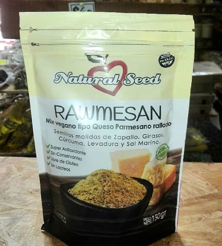 photo of Natural Seed Rawmesan shared by @malfoyisvegan on  27 Mar 2020 - review