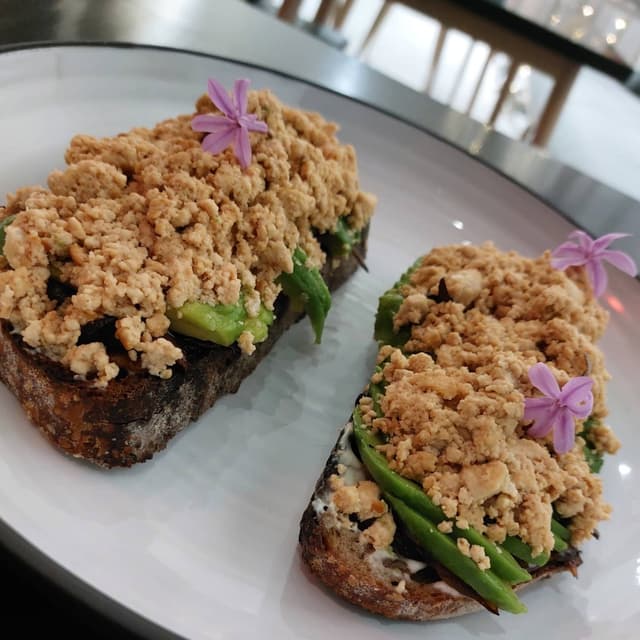 Photo of the dish “Scrambled tofu on sourdough”
