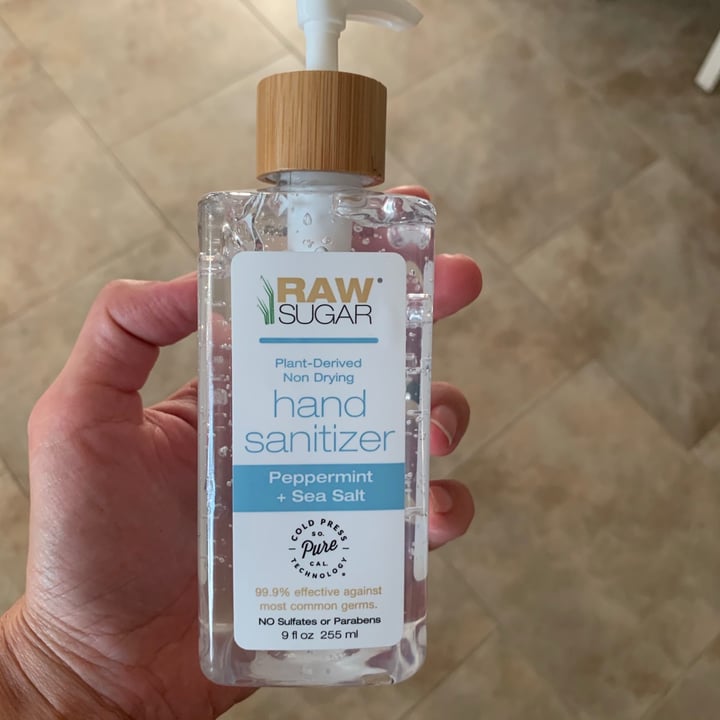 photo of Raw Sugar Hand sanitizer shared by @vegselina on  09 Jul 2020 - review