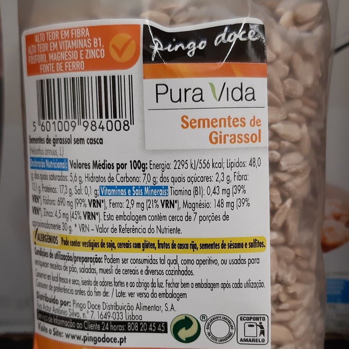 review photo of puravida Sementes De Girassol shared by @luzmartins on 07 May 2022 - review